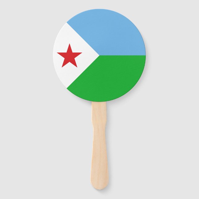 Leque Bandeira do Djibuti (Frente)