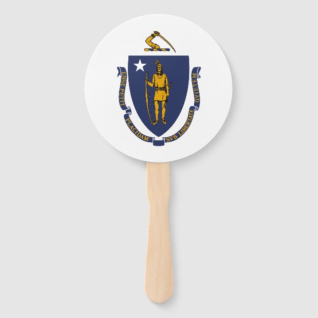 Leque Bandeira do estado de Massachusetts (Frente)
