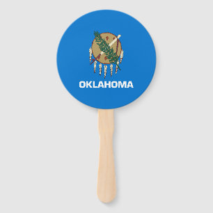 Leque Bandeira do estado de Oklahoma