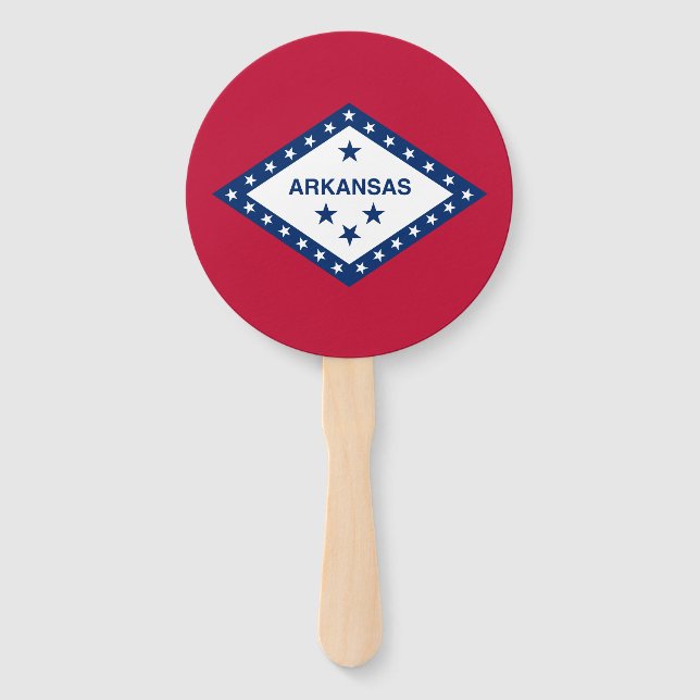 Leque Bandeira do Estado do Arkansas (Frente)