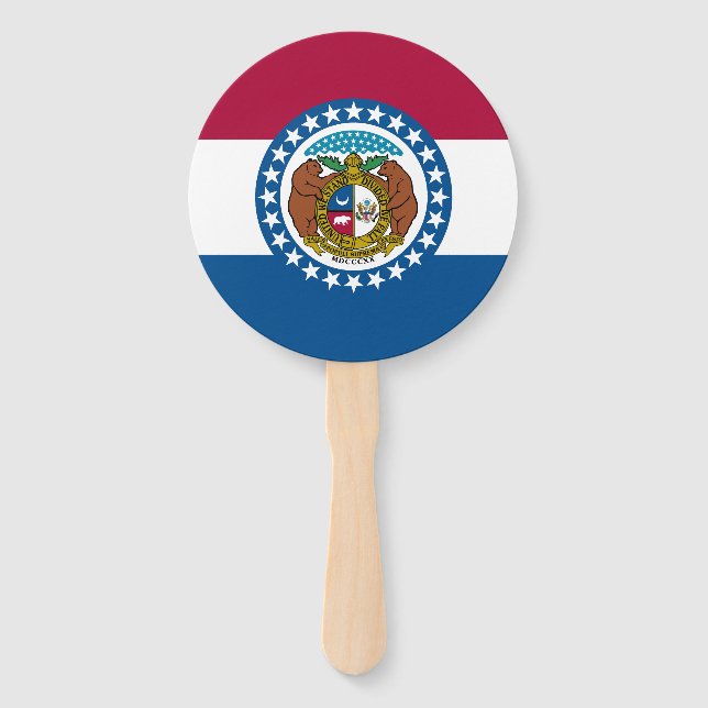 Leque Bandeira do estado do Missouri (Frente)