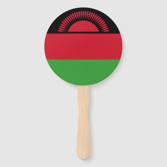 Leque Bandeira do Malawi (Frente)