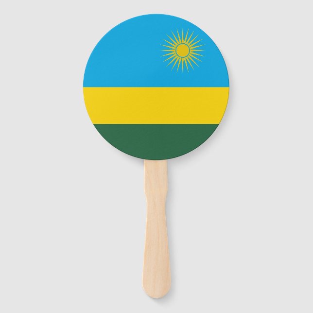 Leque Bandeira do Ruanda (Frente)