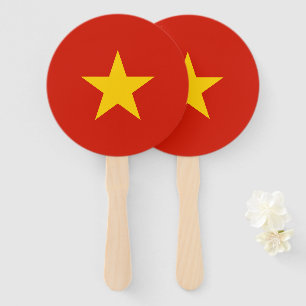 Leque bandeira do Vietname