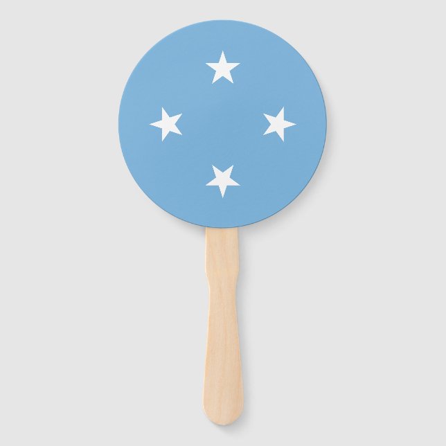 Leque Bandeira dos Estados Federados da Micronésia (Frente)