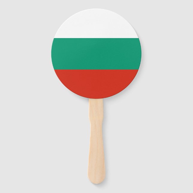 Leque Bandeira Patriótica Búlgara (Frente)