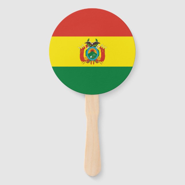 Leque Bandeira Patriótica da Bolívia (Frente)