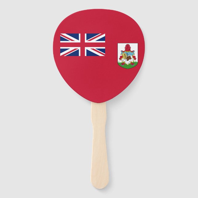 Leque Bandeira Patriótica das Bermudas (Frente)