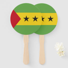 Leque bandeira São Tomé e Príncipe