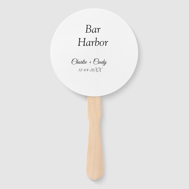 Leque Bar Harbour festa de solteira bridges casamento (Frente)