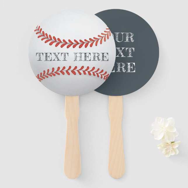 Leque Baseball Personalizado (Frente e Verso)