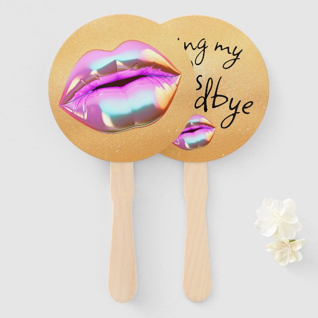 Leque Beijar meu "30" Adeus (Frente e Verso)