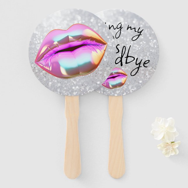 Leque Beijar meu "30" Adeus (Frente e Verso)