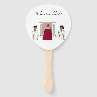 Leque Bem-vindo à nossa bolsa