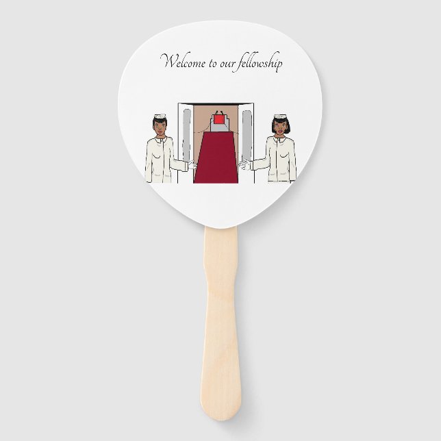 Leque Bem-vindo à nossa bolsa (Frente)