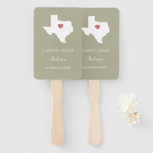 Leque Bem-vindo ao Texas Festa de casamento Custom