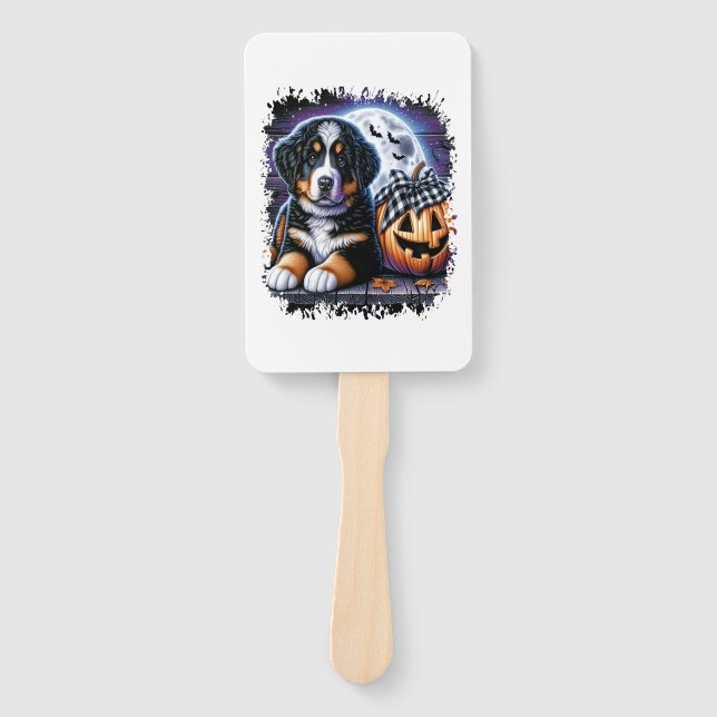 Leque Bernese Mountain Dog Halloween (Frente)