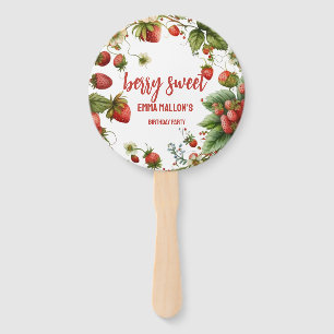 Leque Berry de primeiro aniversario de morango Primeiro