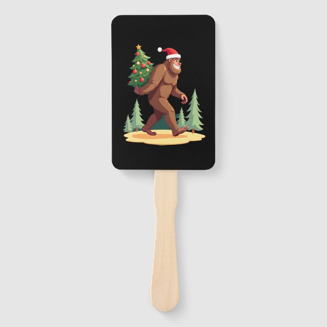 Leque Bigfoot Christmas Tree Santa Hat (Frente)
