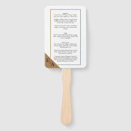 Leque Bloco de Cobre/Menu Mocha Mousse