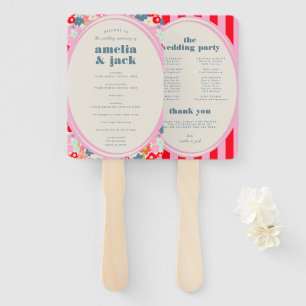 Leque Blooming Joy Bold Bright Programa de Casamento Flo