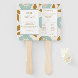 Leque Blue Floral Wedding