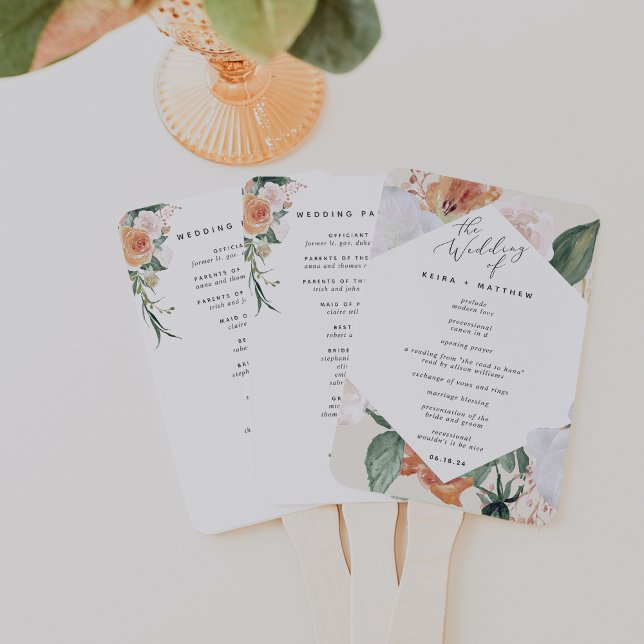 Leque Boho Blooms Programa Floral Moderno para Casamento (Criador carregado)