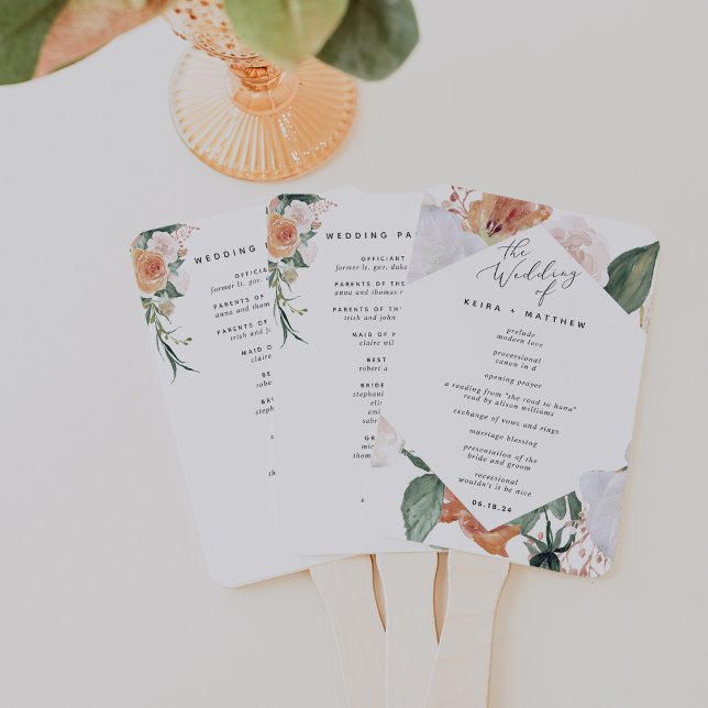 Leque Boho Blooms Programa Floral Moderno para Casamento (Criador carregado)