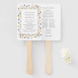 Leque Boho Primavera Wildflower | Programa de Casamento 