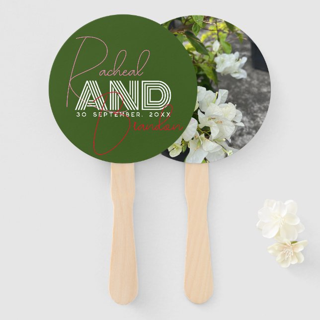 Leque bougainvillea branca ou flor de papel branca como  (Frente e Verso)