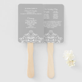 Leque Branco sobre ventilador do programa de Casamento t