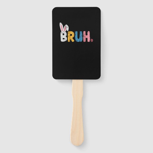 Leque Bruh Easter Bunny Cute Memória Para Crianças (Frente)