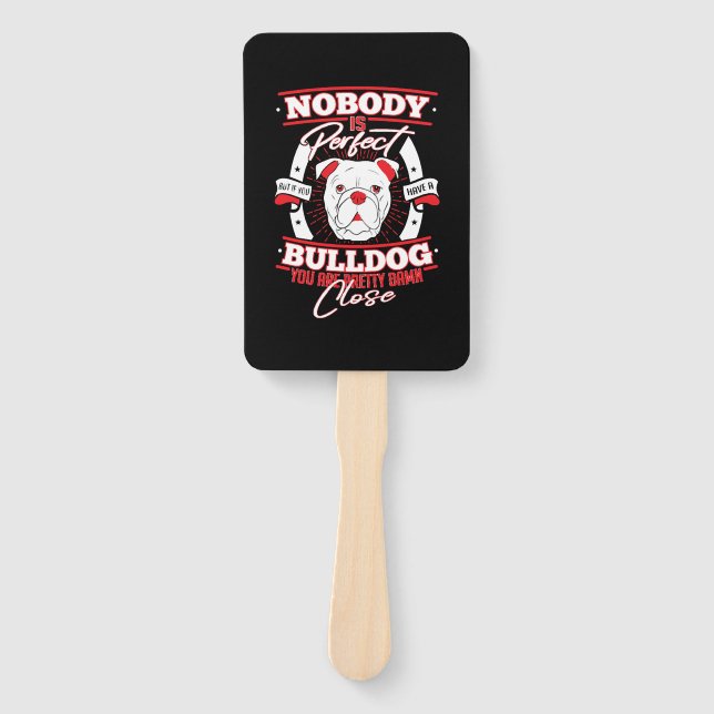 Leque Bulldog Perfection Dog Love (Frente)