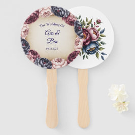 Leque Burgundy Navy and Blush Peony Wedding Floral