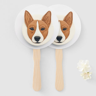 Leque Cachorro Basenji Inspirado em 3D