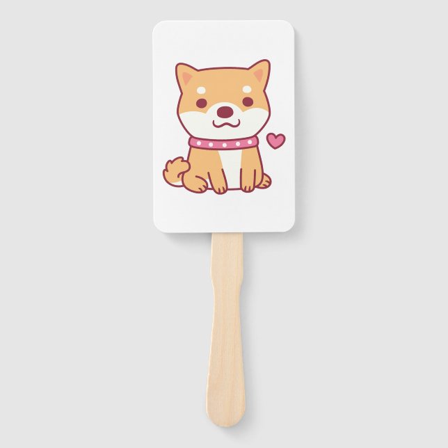 Leque Cachorro de Shiba Inu (Frente)