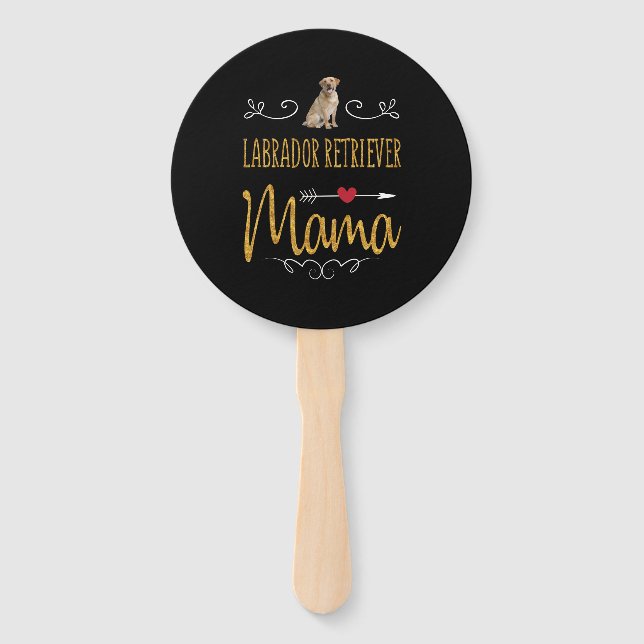 Leque Cachorro | Labrador Retriever Mama (Frente)