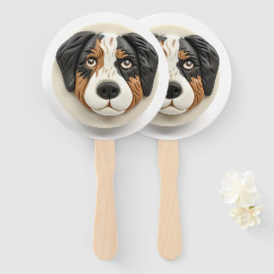 Leque Cachorro Pastor Australiano Inspirado em 3D