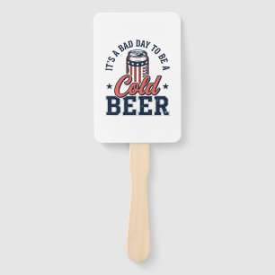 Leque Camisa Vetorial Vintage de Cerveja Fria Patriótica