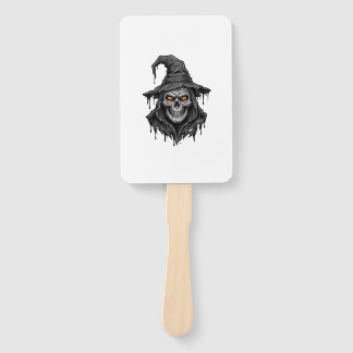 Leque Camisa Vintage de Halloween com Chapéu de Bruxa e