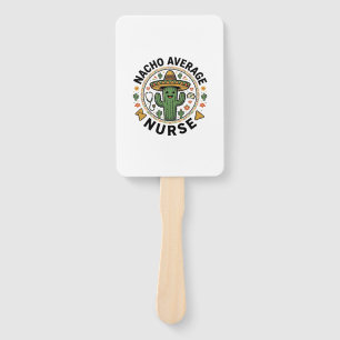 Leque Camiseta Nacho Average Nurse Cactus Fiesta Design_