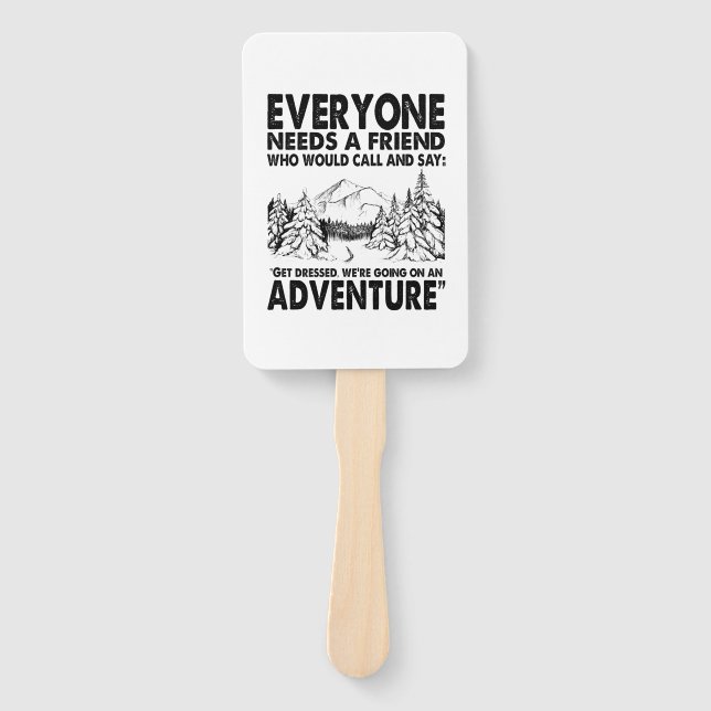 Leque Camper Gift | Everyone Needs A Friend Birthday (Frente)