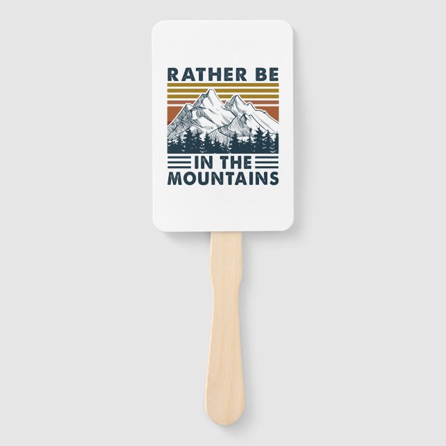 Leque Camper Gift | Rather Be In The Mountains Birthday (Frente)