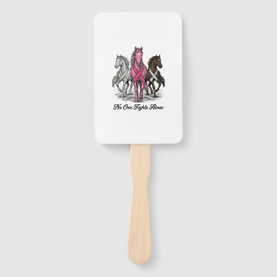 Leque Câncer de Mama Suporte Cavalo Vector Camisa Design