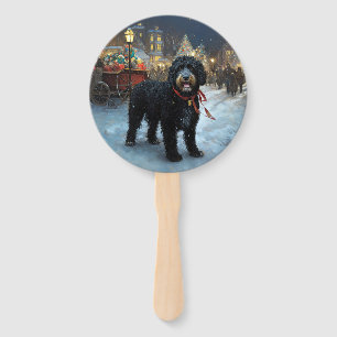 Leque Cão de Água Português Época Festiva de Natal