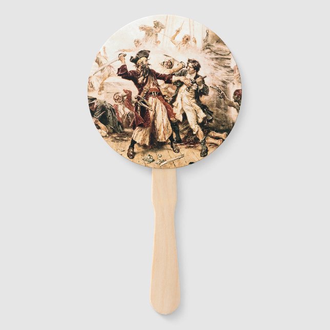 Leque Captura, Barba Negra Pirata, Vingança da Rainha An (Frente)