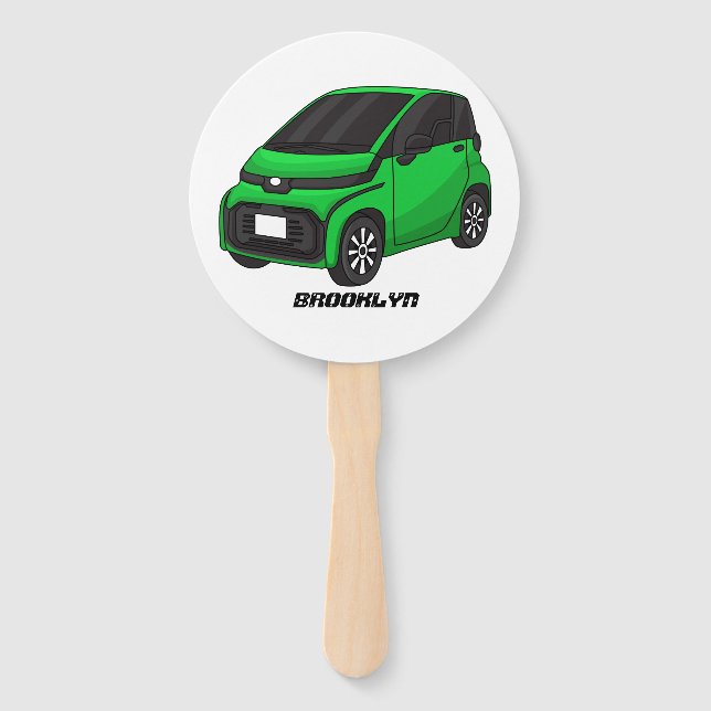 Leque Carro verde e fino (Frente)