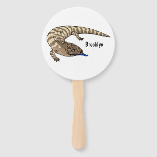 Leque Cartografia de répteis de lagarto azul