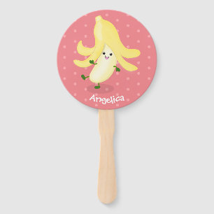 Leque Cartoon de banana kawaii