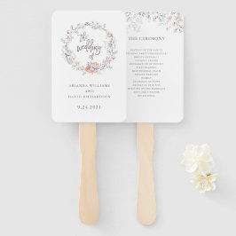 Leque Casamento Botânico Blue Boho